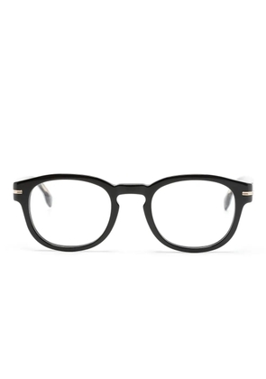BOSS round-frame glasses - Black