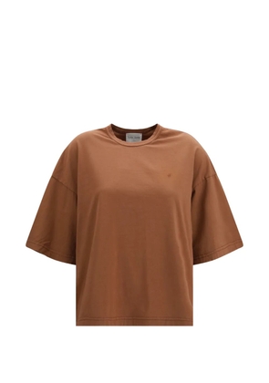 Forte Forte oversized embroidered T-shirt - Brown