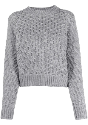 Fabiana Filippi chevron-knit cashmere jumper - Grey