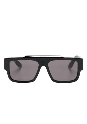 Gucci Eyewear GG-monogram rectangle-frame sunglasses - Grey