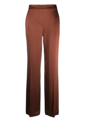 JOSEPH high-rise straight-leg trousers - Brown