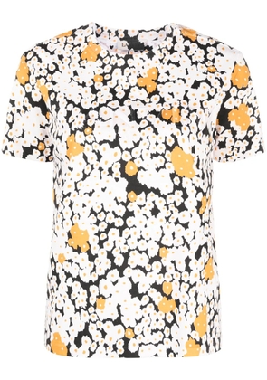 Lanvin Overprinted cotton T-shirt - Neutrals