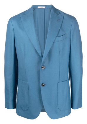 Boglioli single-breasted virgin-wool blazer - Blue