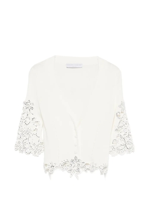 Ermanno Scervino lace cotton cardigan - White