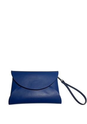 Kata Szegedi nappa leather clutch bag - Blue