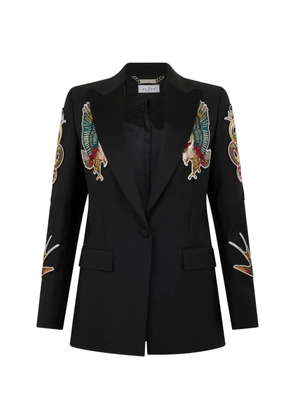 Philipp Plein buttoned embroidered blazer - Black