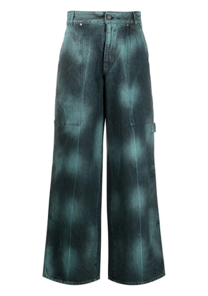 Stella McCartney tie-dye wide-leg jeans - Blue