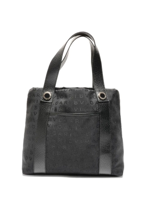 Bvlgari Pre-Owned 2020 logomania canvas shoulder bag - Black