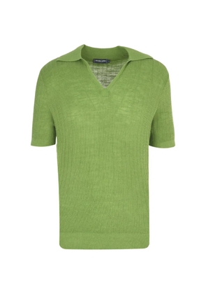 Frescobol Carioca Joaquim V-neck short-sleeve top - Green