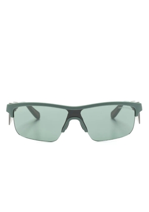 Emporio Armani shield-frame sunglasses - Green