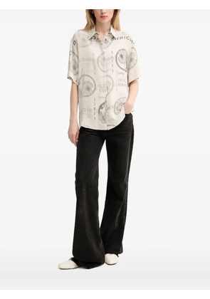 Iceberg floral print short-sleeve shirt - Neutrals