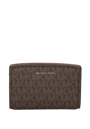Michael Michael Kors monogram wallet - Brown