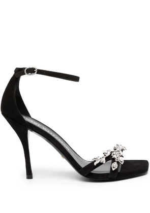 Stuart Weitzman Nudist Vow 100mm suede sandals - Black