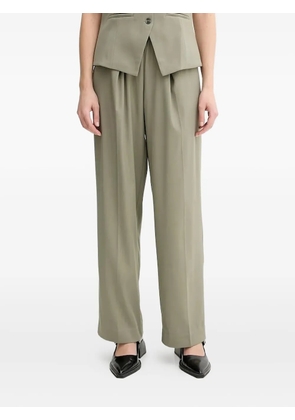 SAMSOE SAMSOE Julia elastic-waist trousers - Green