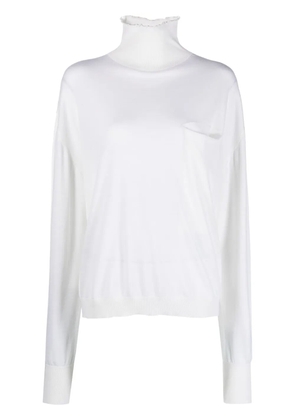 QUIRA slouch-body fine-knit jumper - White