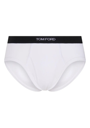 TOM FORD branded-waistband briefs - White