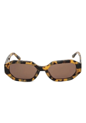 The Attico tortoiseshell engraved sunglasses - Brown