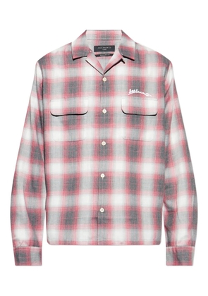 AllSaints Shams plaid pocket shirt - Red