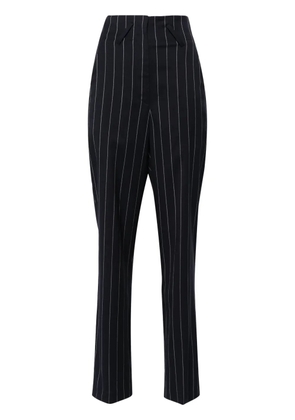 IRO Horacia pinstriped tapered-leg trousers - Blue