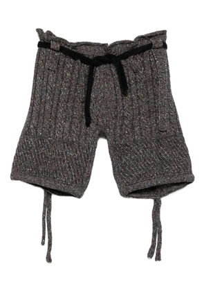 Ottolinger cable-knit drawstring shorts - Grey