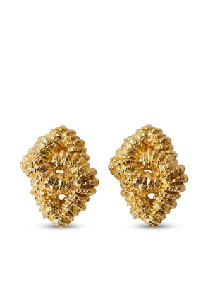 Paola Sighinolfi Loto chunky textured earrings - Gold
