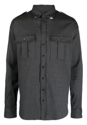 DSQUARED2 long-sleeve virgin wool shirt - Grey