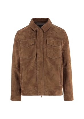 Yves Salomon suede jacket - Brown