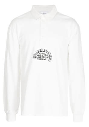 Palmes Heartbreakers Rugby organic cotton polo shirt - White