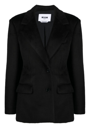 MSGM single-breasted peak-lapels blazer - Black