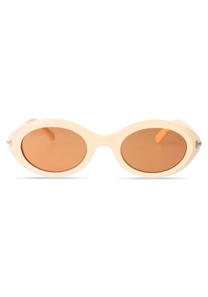 TOM FORD Eyewear oval-frame sunglasses - Neutrals