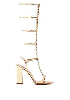 Aquazzura 105mm Destiny Gladiator leather sandals - Gold