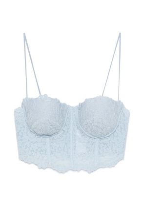 Ermanno Scervino lace spaghetti-strap top - Blue