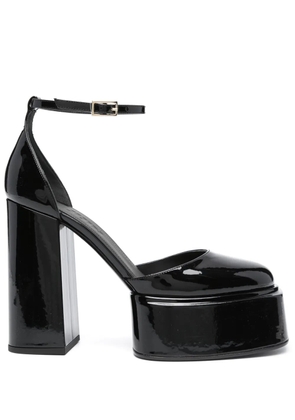 3juin platform leather pumps - Black