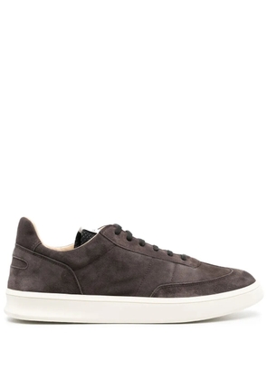 Spalwart logo-patch low-top sneakers - Brown