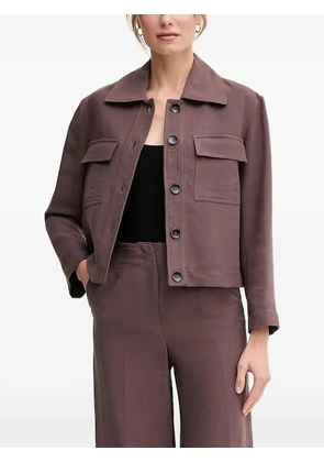 Pedro Del Hierro button-fastening flap-pocket jacket - Brown