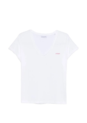Maison Labiche V-neck lettering T-shirt - White