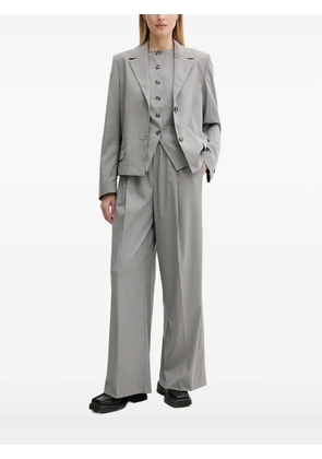 SAMSOE SAMSOE button-fastening sleeveless top - Grey