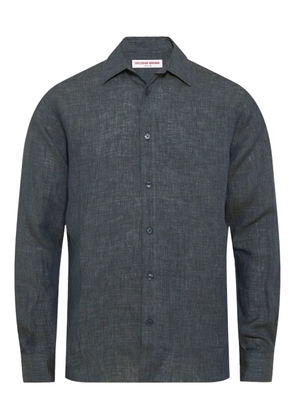 Orlebar Brown linen curved shirt - Blue