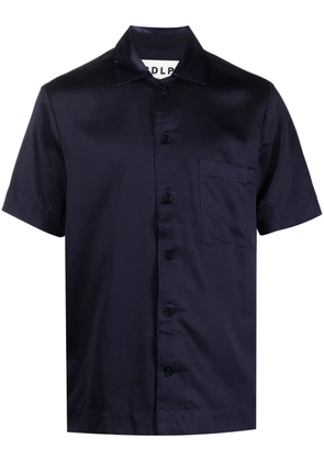 CDLP short-sleeve satin-finish shirt - Blue