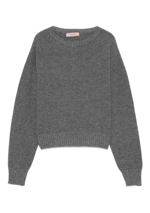 TWINSET metallic-effect trim sweater - Grey