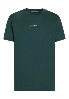 Dolce & Gabbana embroidered T-shirt - Green