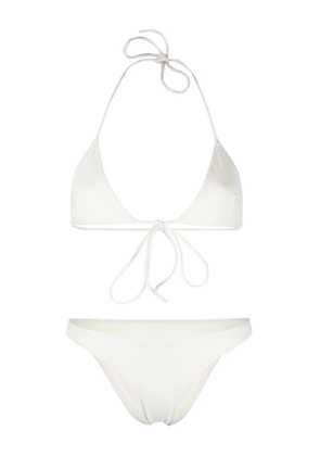 LIDO front tie-fastening detail bikini set - Neutrals