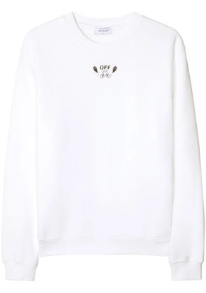 Off-White bandana-embroidered cotton sweatshirt