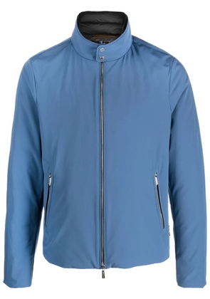Moorer plain lightweight jacket - Blue