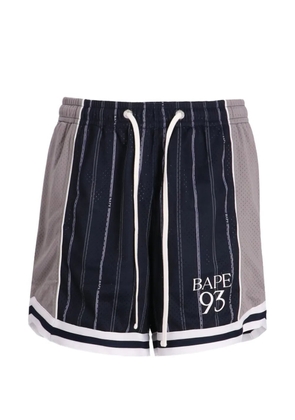 A BATHING APE® logo-detail shorts - Blue