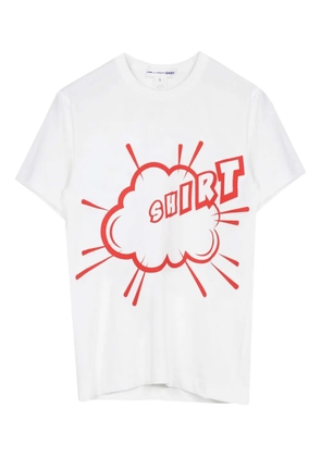Comme Des Garçons Shirt print T-shirt - White