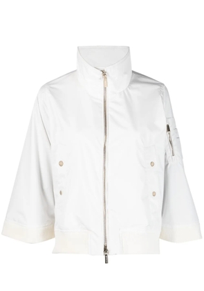 Moorer zip-up jacket - White