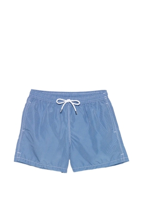 Fedeli drawstring pattern swim shorts - Blue