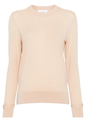 Chloé long-sleeve wool jumper - Neutrals