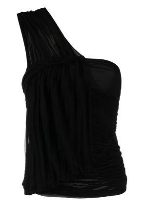 Rick Owens Edfu ruched draped top - Black